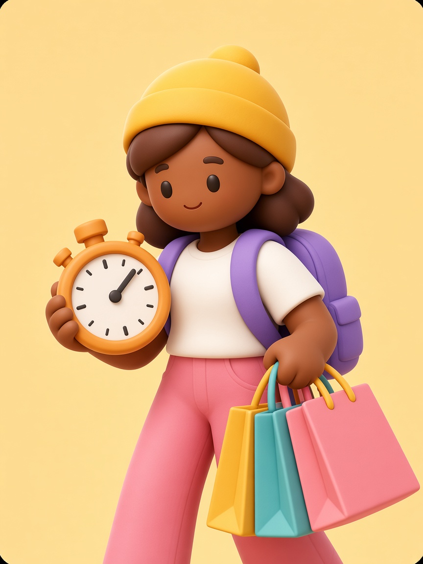 3D Black character hosting a link-up
